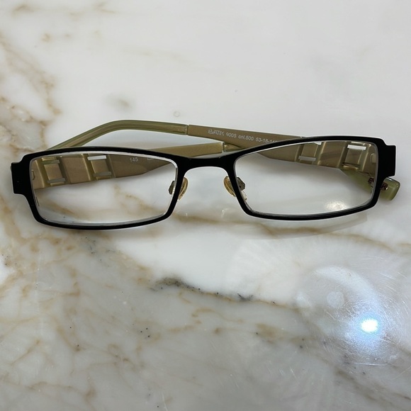 EVATIK 9005 Eyeglass Black Frames—Sleek!! Adjustable Nose Pads—Like New—$229 - Picture 7 of 12